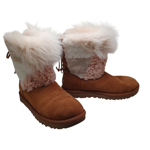 Ugg patchwork chestnut suede - chestnut,